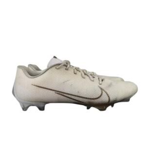 Nike Shoes Mens 13 Football Cleats Vapor Edge 360 White Gold Sport Athletic Low